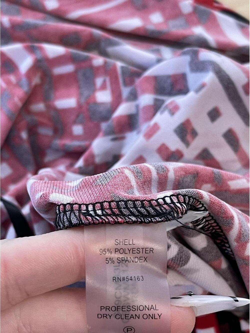 Calvin Klein Sleeveless Patterned Top Medium - Picture 5 of 6